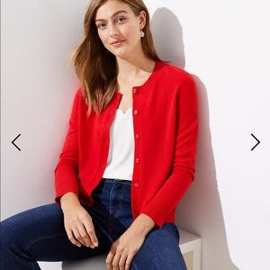 [LOFT] Signature Cardigan in Black